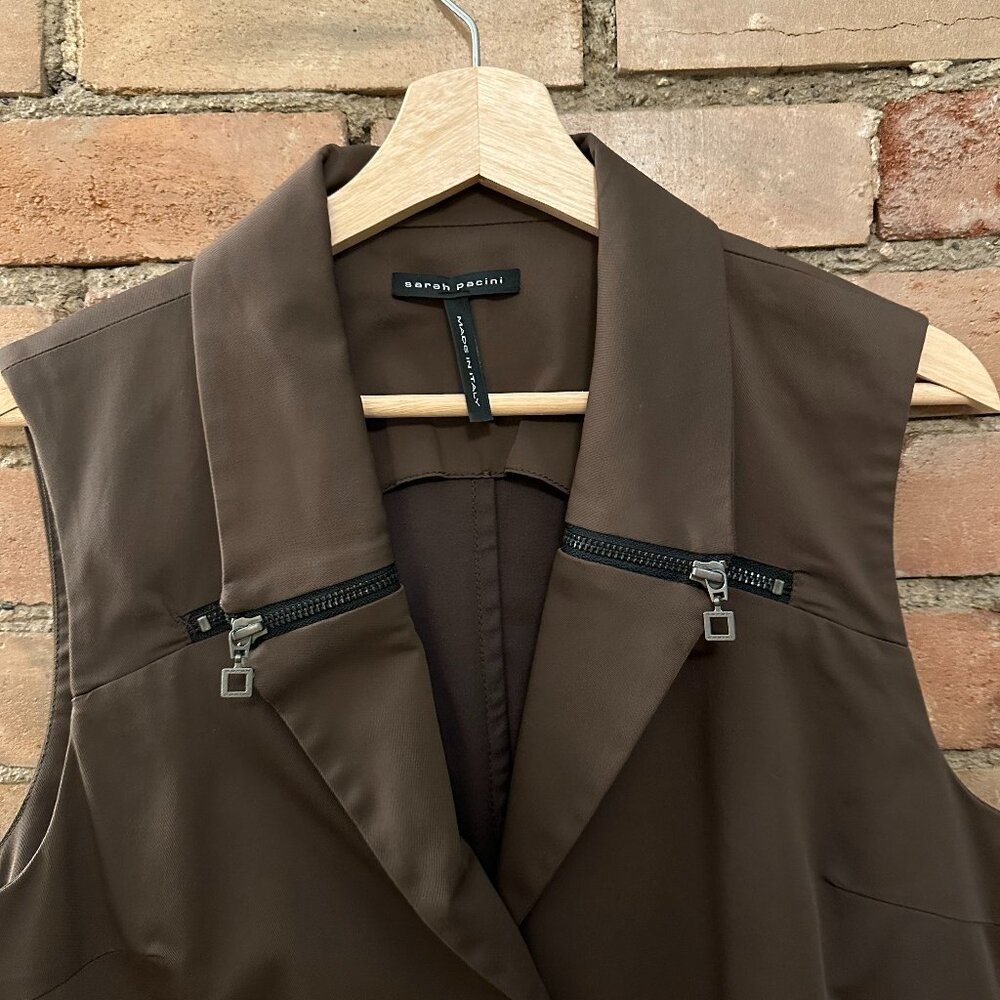 Sarah Pacini 3-Button Vest
